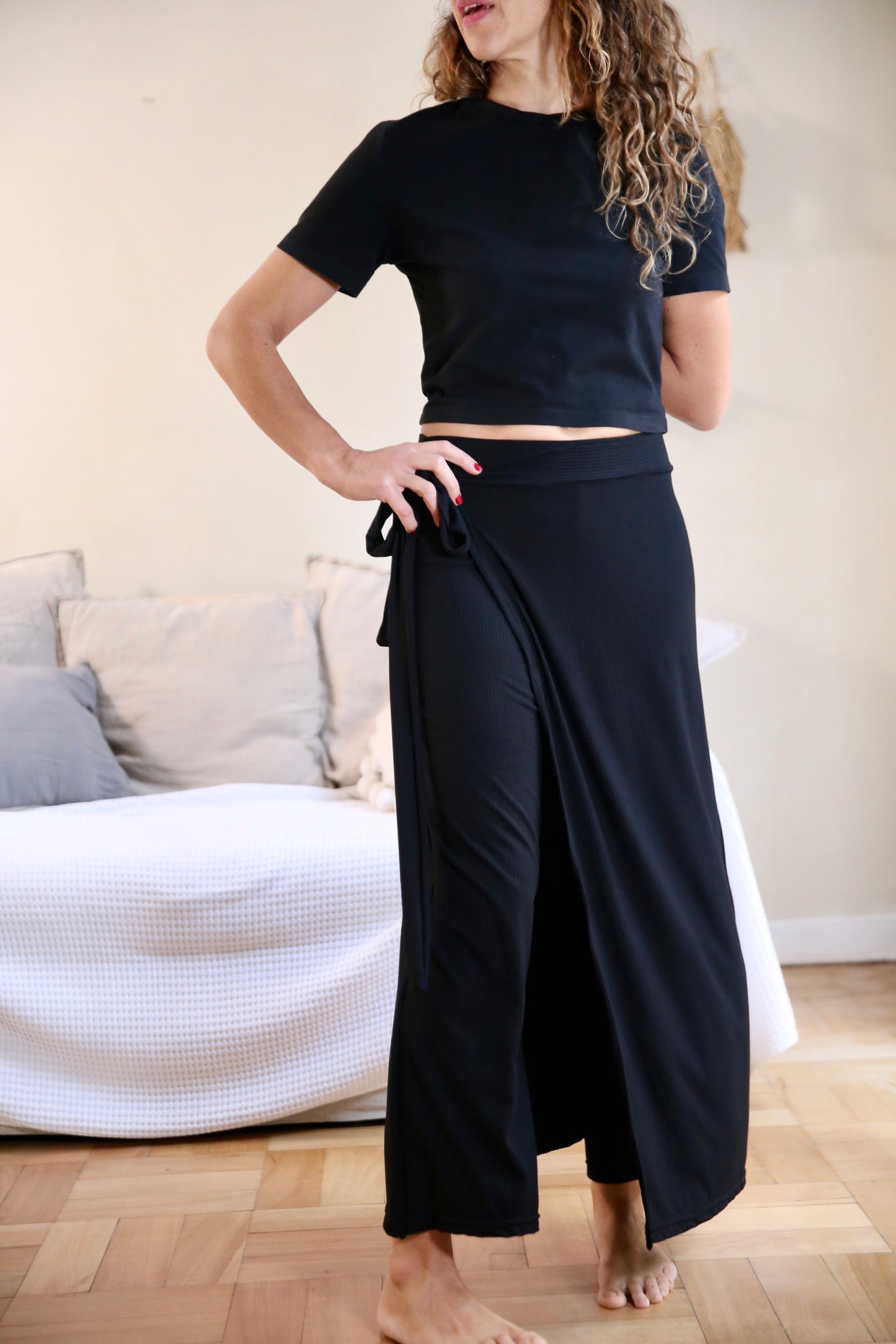 Falda Pantalón Sara Negra