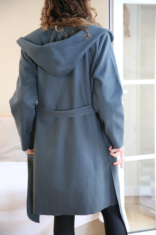 Abrigo capucha DeAlba Petróleo