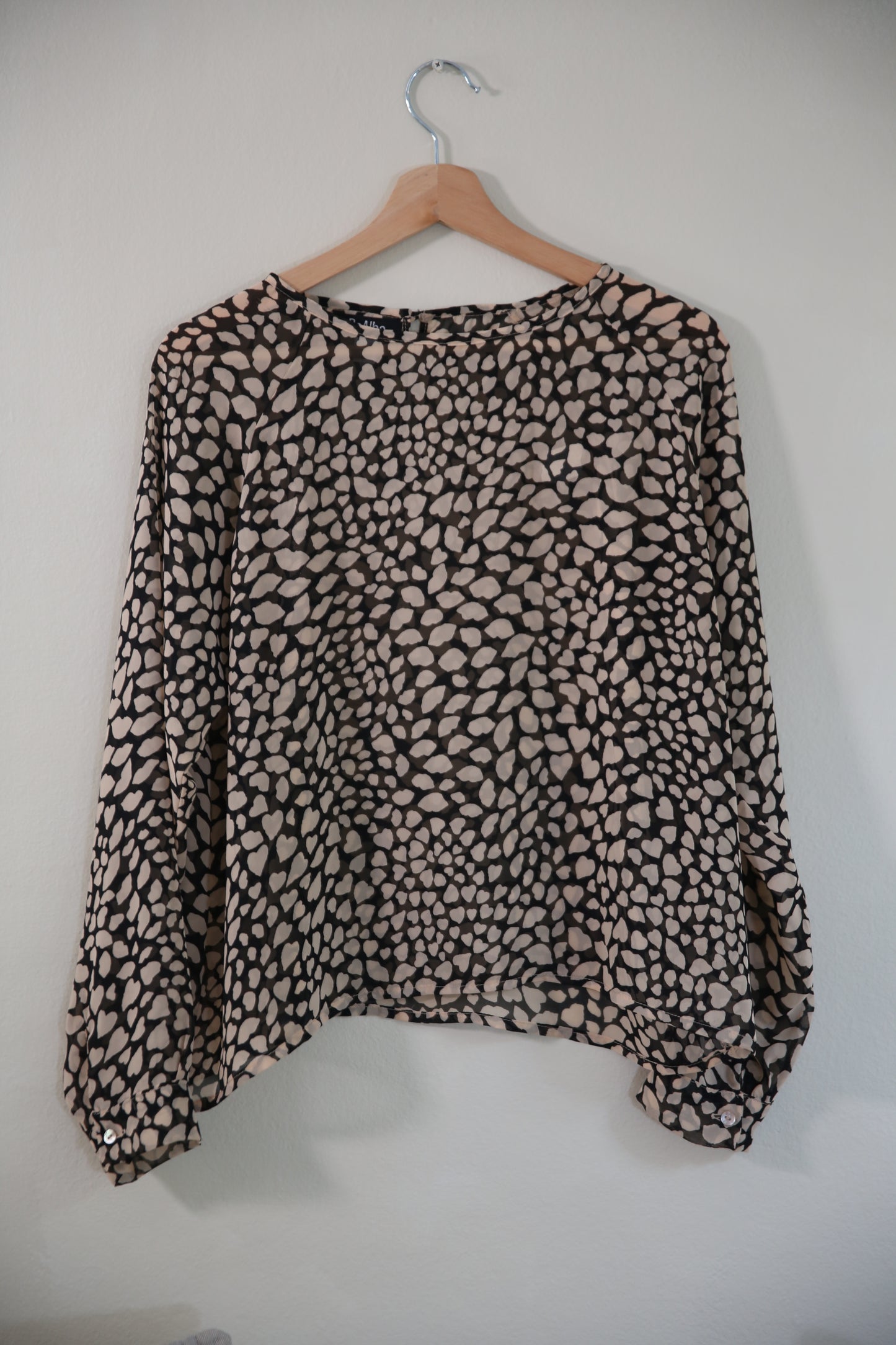 Blusa Isa Print blanco-negro