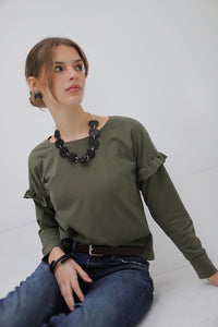 Polera Jazmín Verde musgo