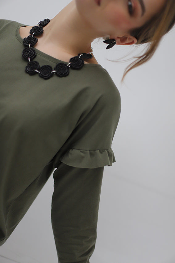 Polera Jazmín Verde musgo