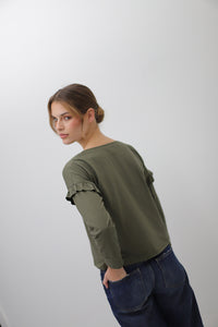 Polera Jazmín Verde musgo