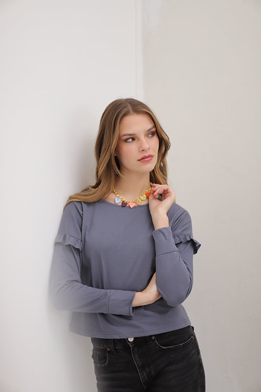 Polera Jazmín Petróleo