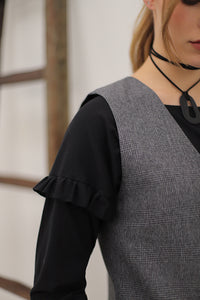 Vest Cuadrillé Ceniza