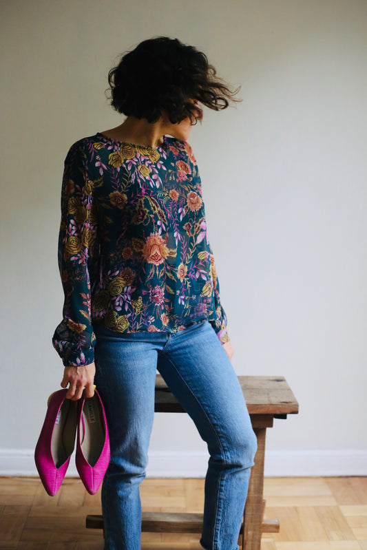 Blusa Isa Turquesa
