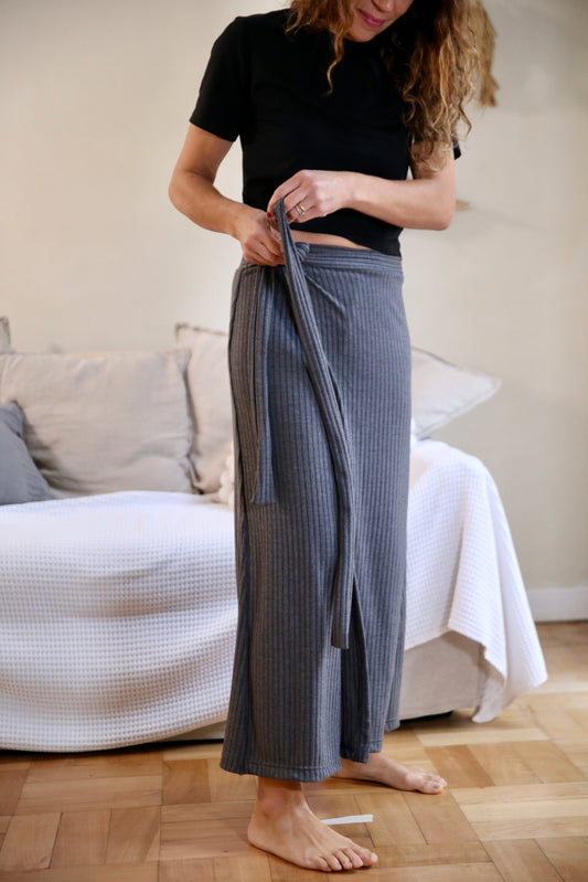 Falda Pantalón Sara Gris