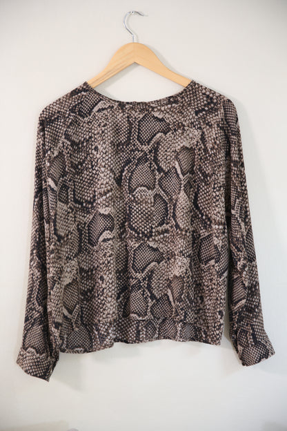 Blusa Isa Print serpiente