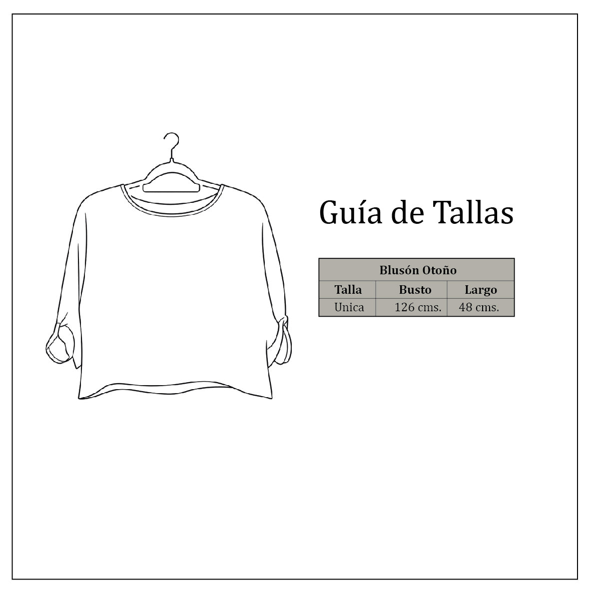 Guía de tallas