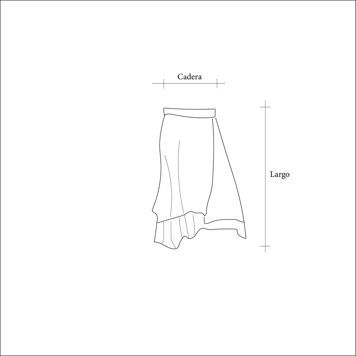 Conjunto Modal - Falda dos capas