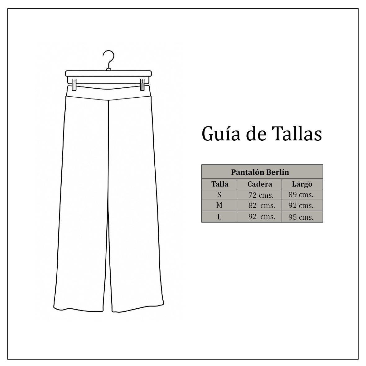 Guía de tallas