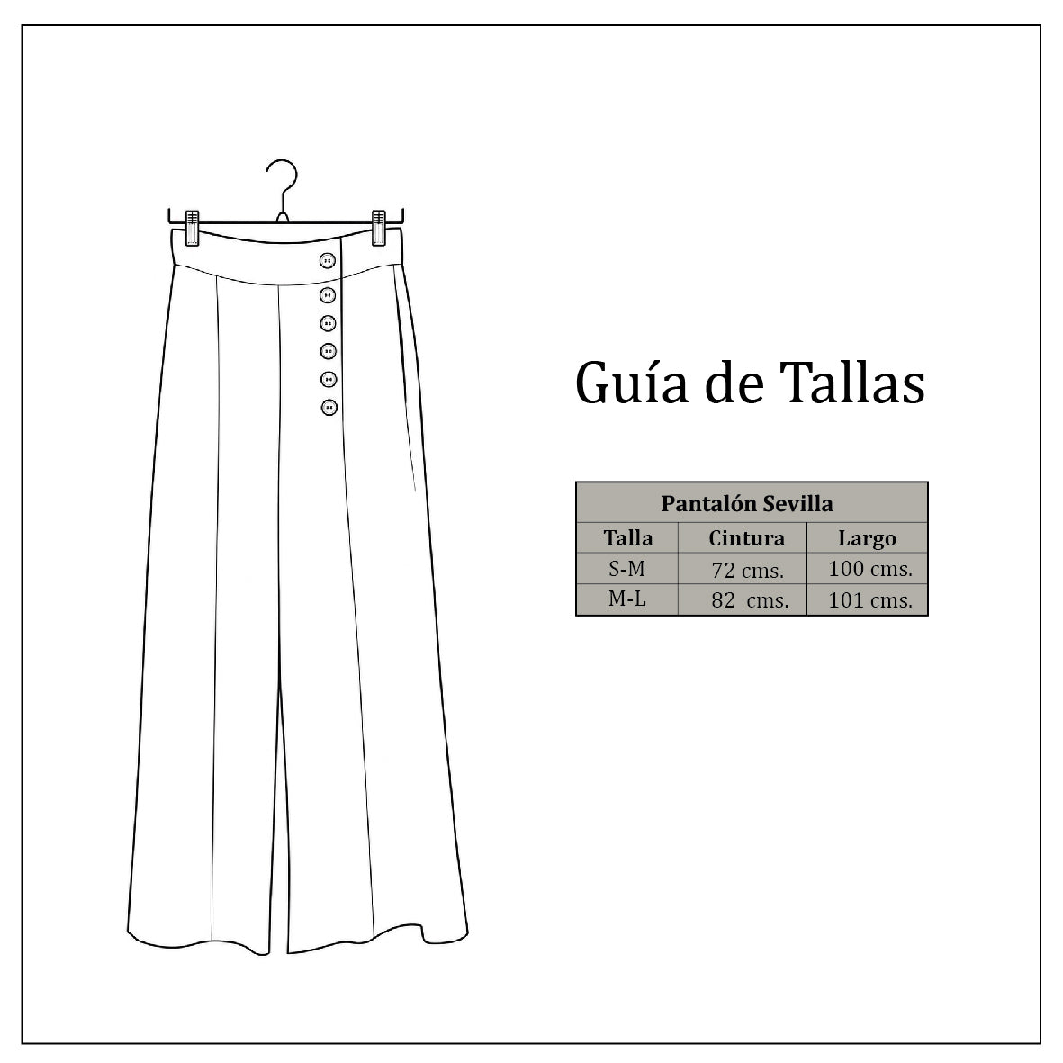 Guía de tallas