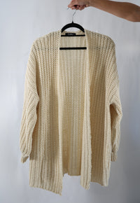 Tejido Violeta Cardigan Crudo