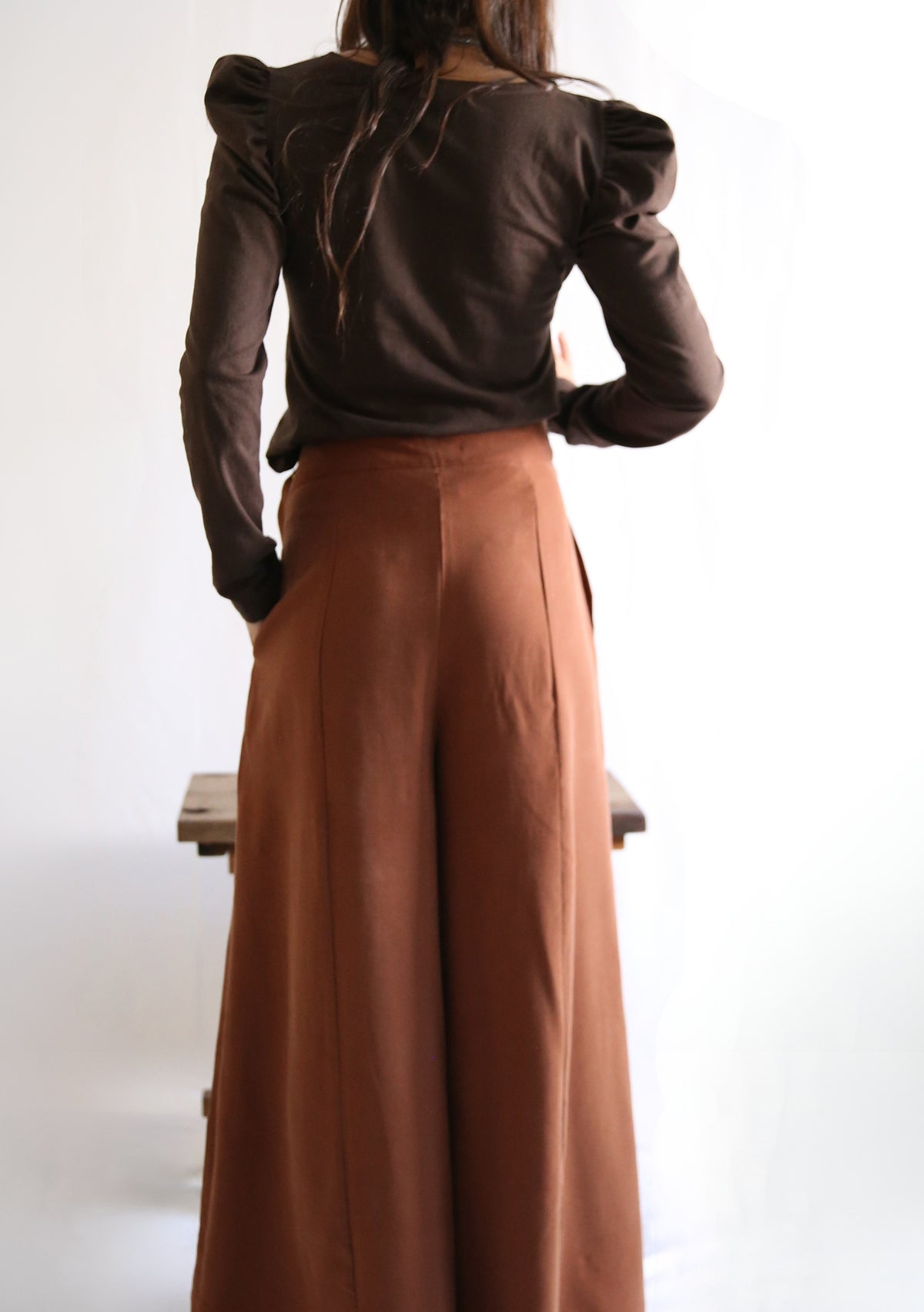 Polera Tango Marrón (manga larga)