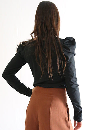 Polera Tango Negra (manga larga)