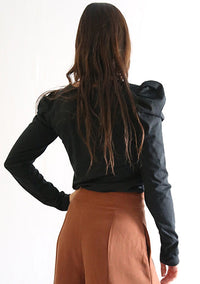 Polera Tango Negra (manga larga)