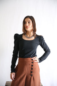 Polera Tango Negra (manga larga)