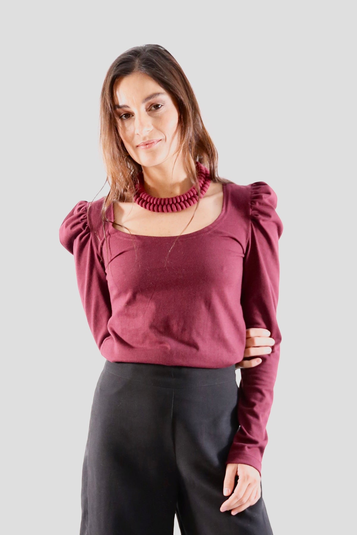 Polera Tango Tinto (manga larga)