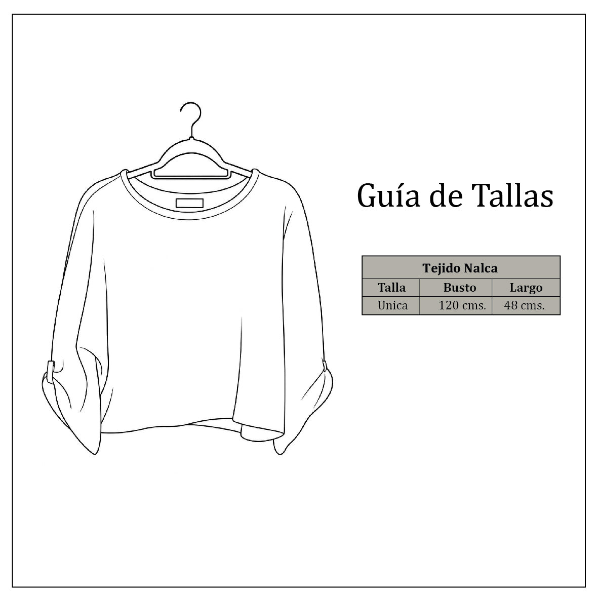 Guía de tallas