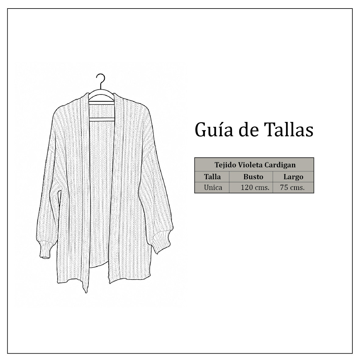 Guía de tallas