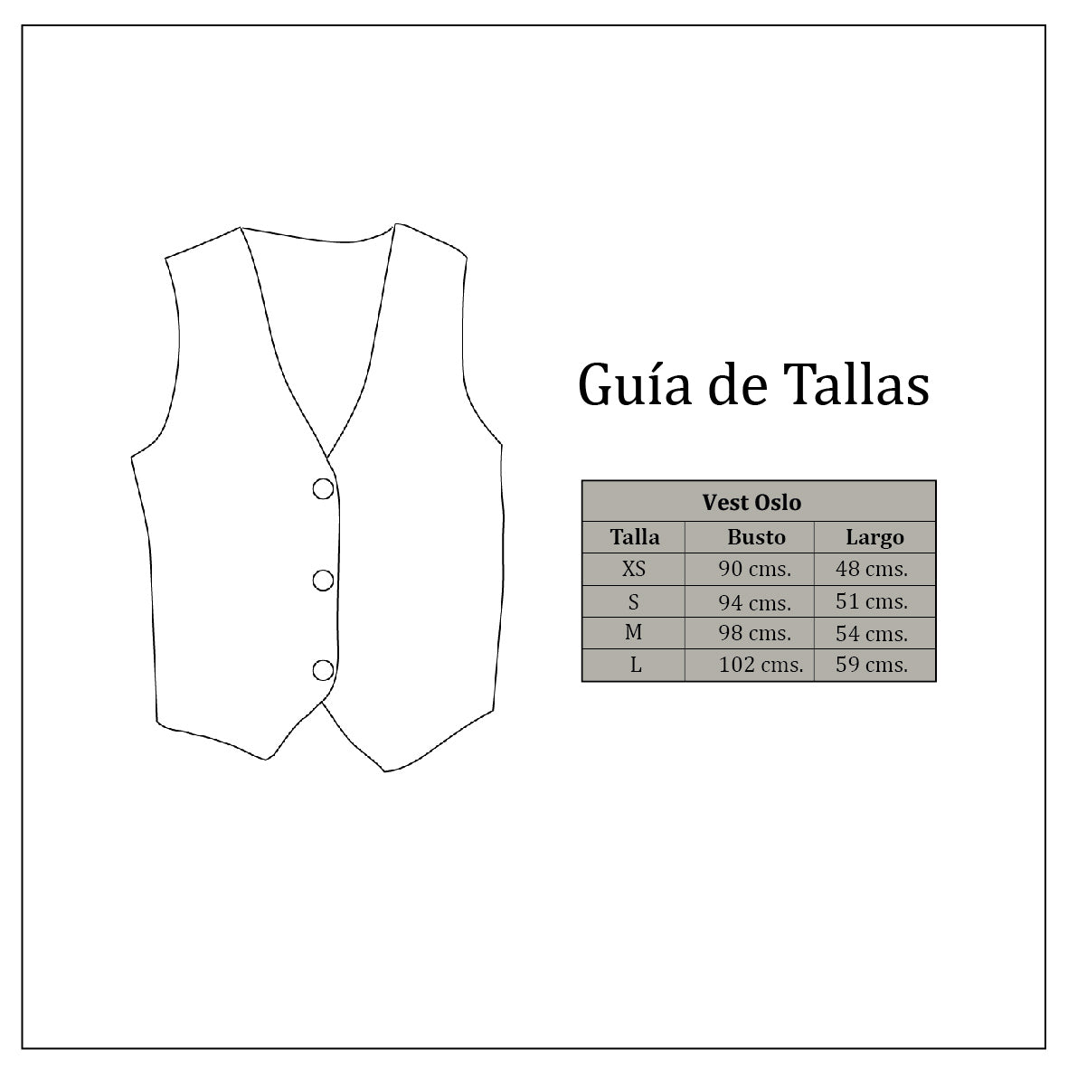 Guía de tallas